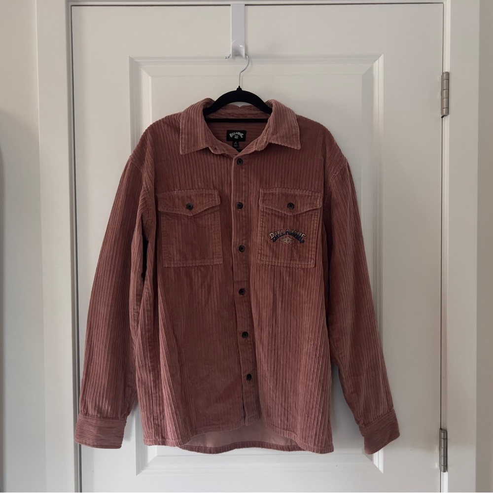 NWOT Billabong Dusty Rose Corduroy Shacket - Discontinued